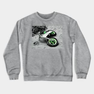 Green Wheels and Black Tyres Crewneck Sweatshirt